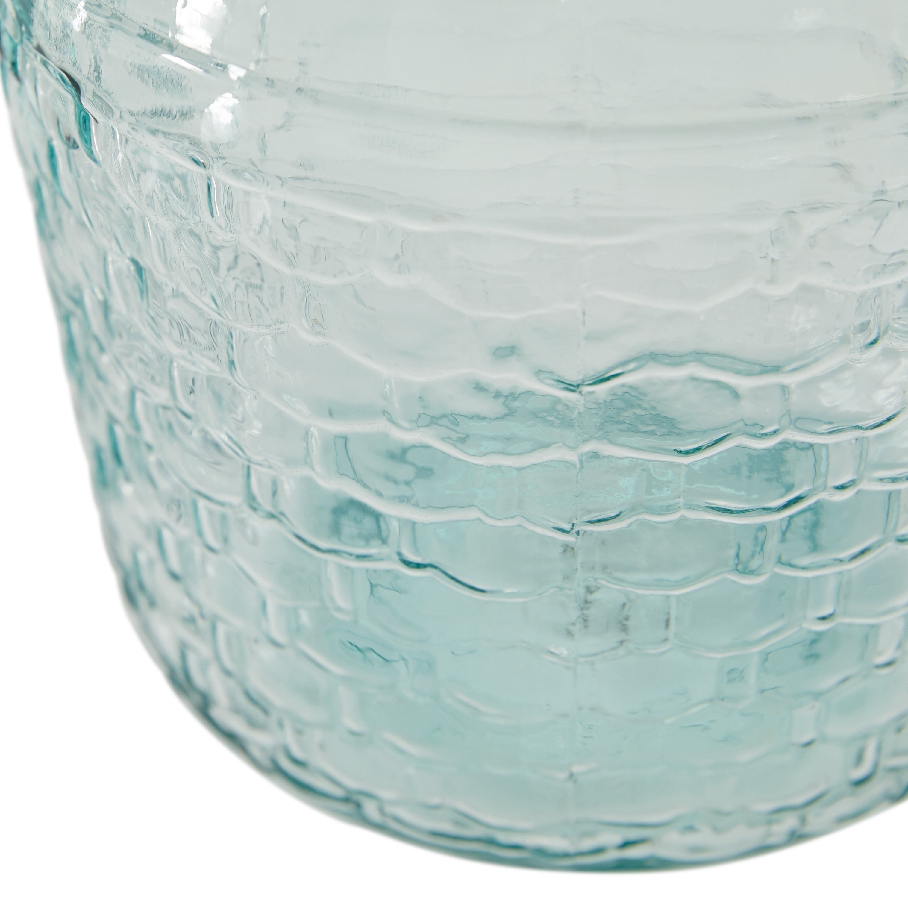 Recycled Glass Bottle Vase Collection Made in Spain - Multiple Sizes - Clear, Blue, Teal, Green