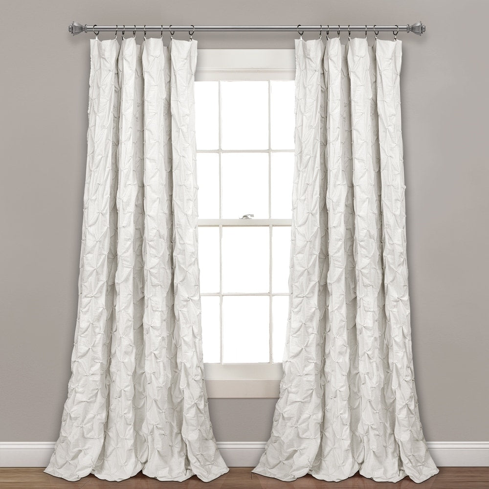 Lush Decor Ravello Pintuck Window Curtain Single Panel