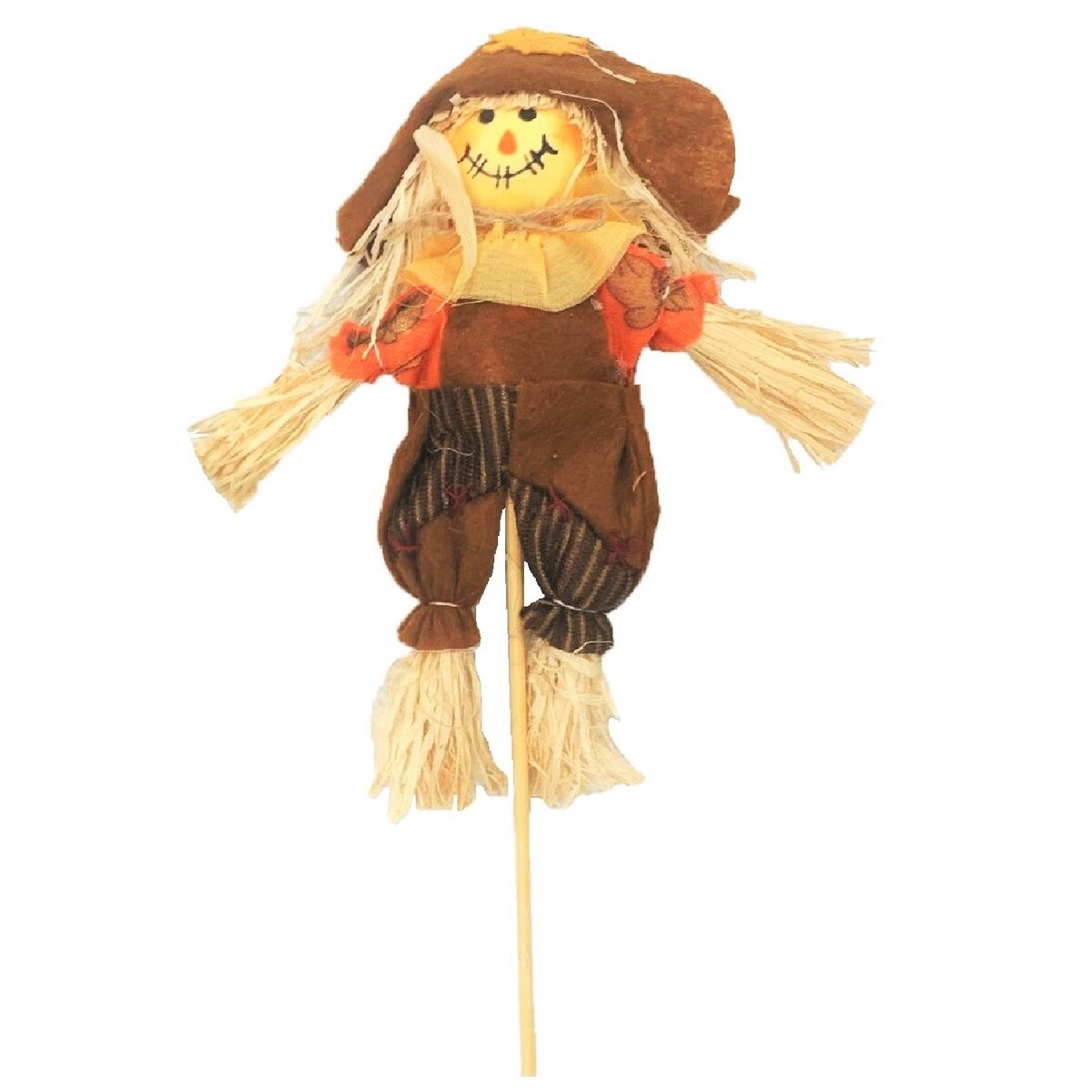 Hill's Import Patchy Cloth 8 Scarecrow 2 Assorted Styles for Fall, Halloween and Thanksgiving Decorations - Multi