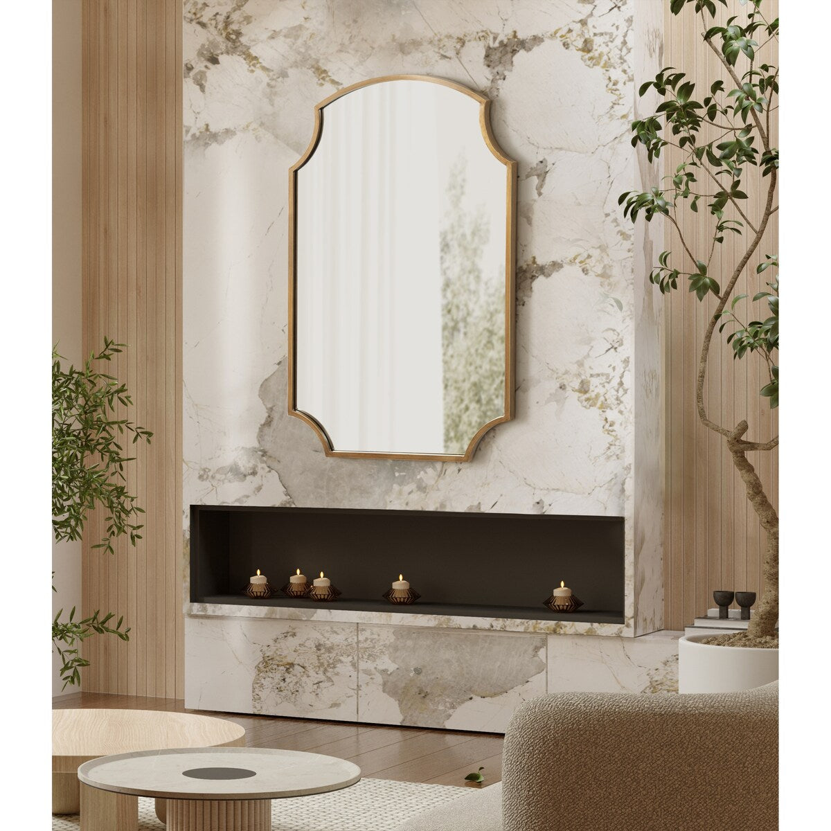 Kate and Laurel Carlow Framed Wall Mirror