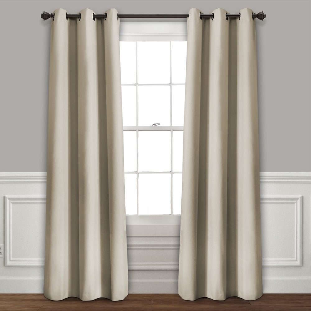 Lush Decor Absolute Blackout Window Curtain Panel Pair