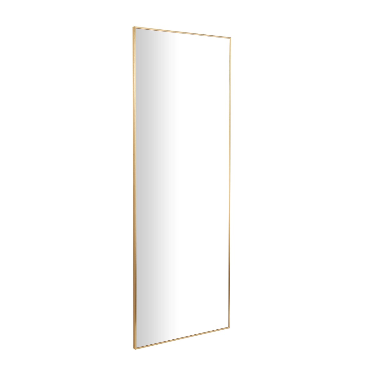 Metal Minimalistic Room Wall Mirror with Thin Frame - Gold - CosmoLiving by Cosmopolitan