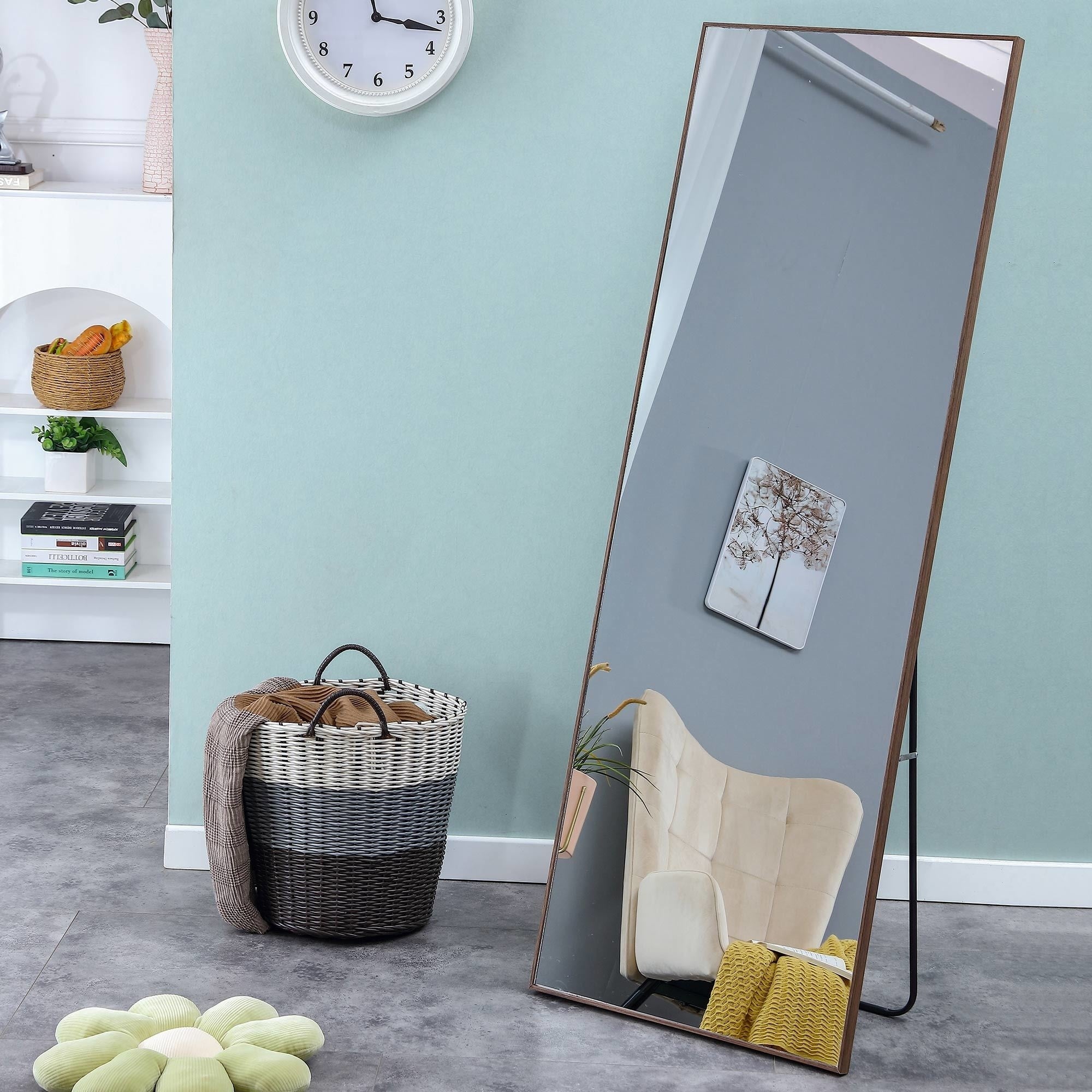 Solid Wood Frame Floor Mirror