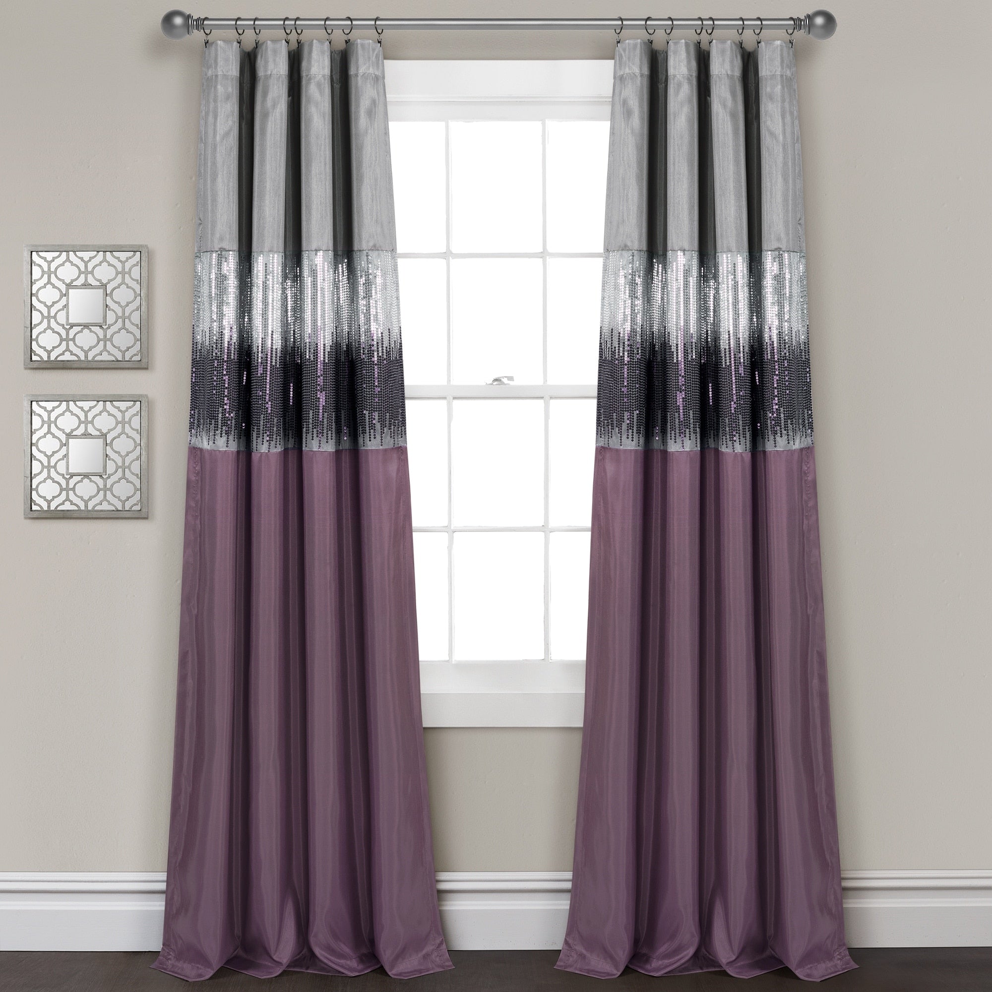 Lush Decor Night Sky 100 Percent Lined Blackout Window Curtain Panel Single