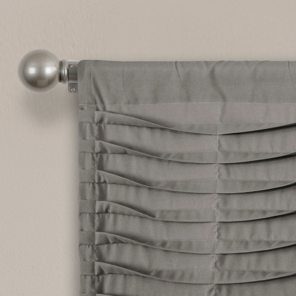 Porch & Den Kinnaman Wave Texture Window Curtain Valance - 18l x 52w - 18l x 52w