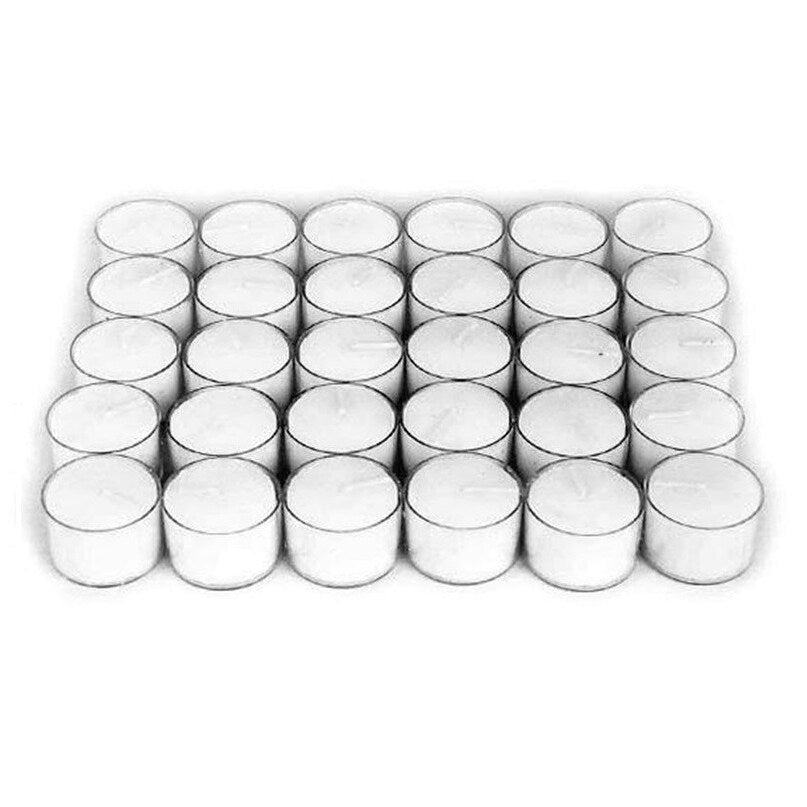 Afloral Wedding Decorations 30 Pieces Tealight Candles White