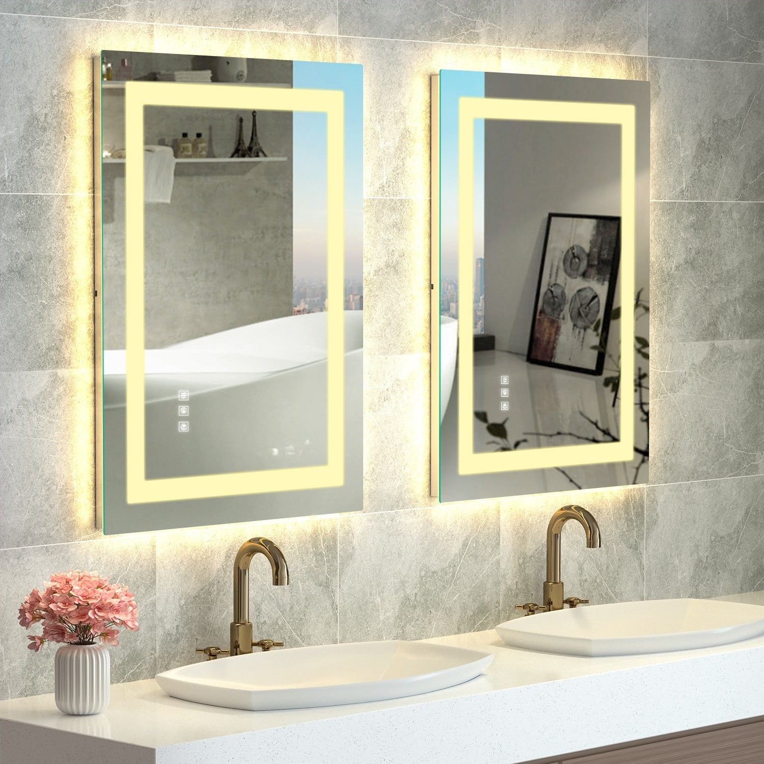 LED Mirror Backlit Front Lighted Bathroom Vanity Mirror