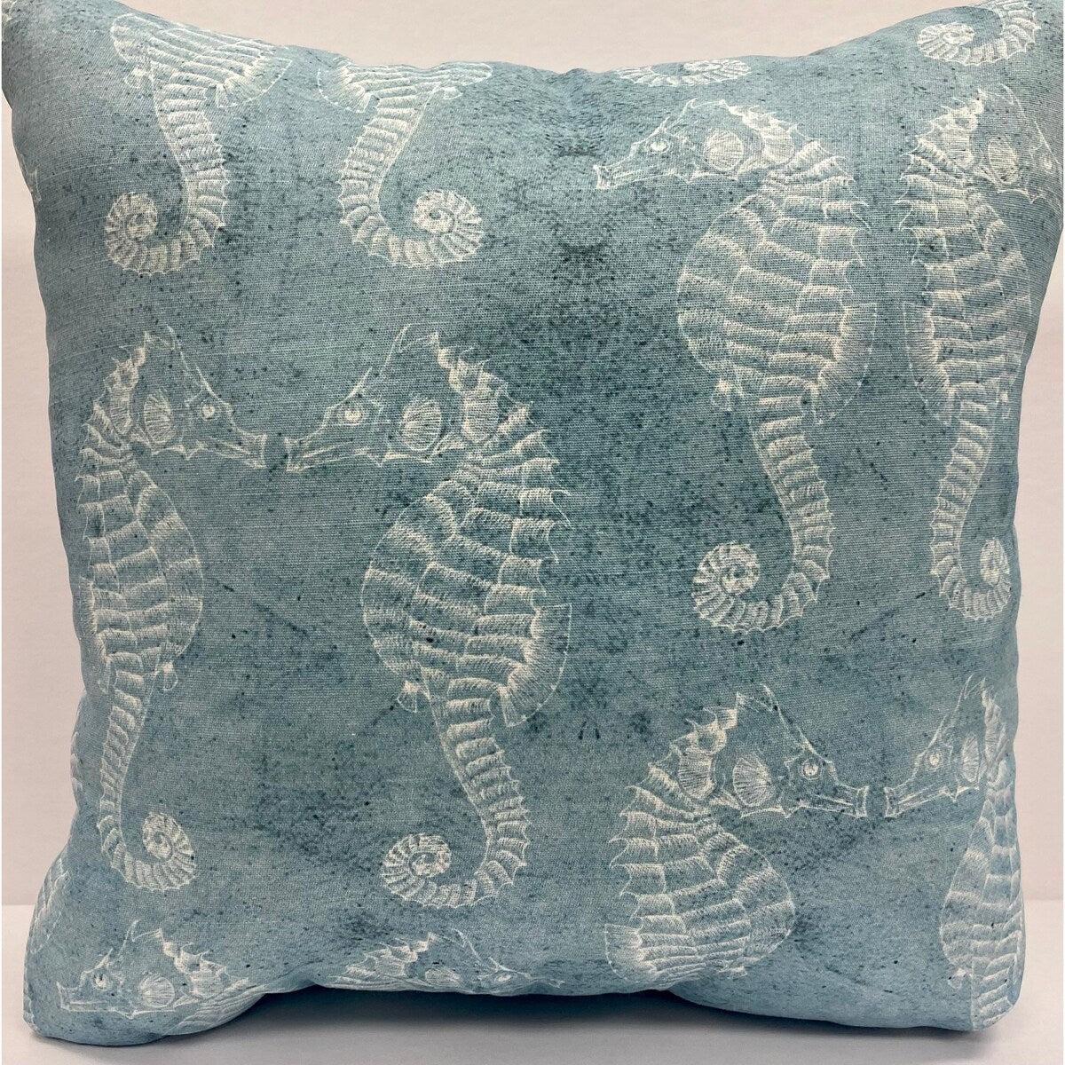 Seahorses decorative square pillow