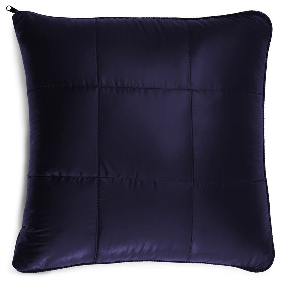 Sparrow & Wren 2 in 1 Packable Down Throw 50 x 70 & Pillow Navy - Blue