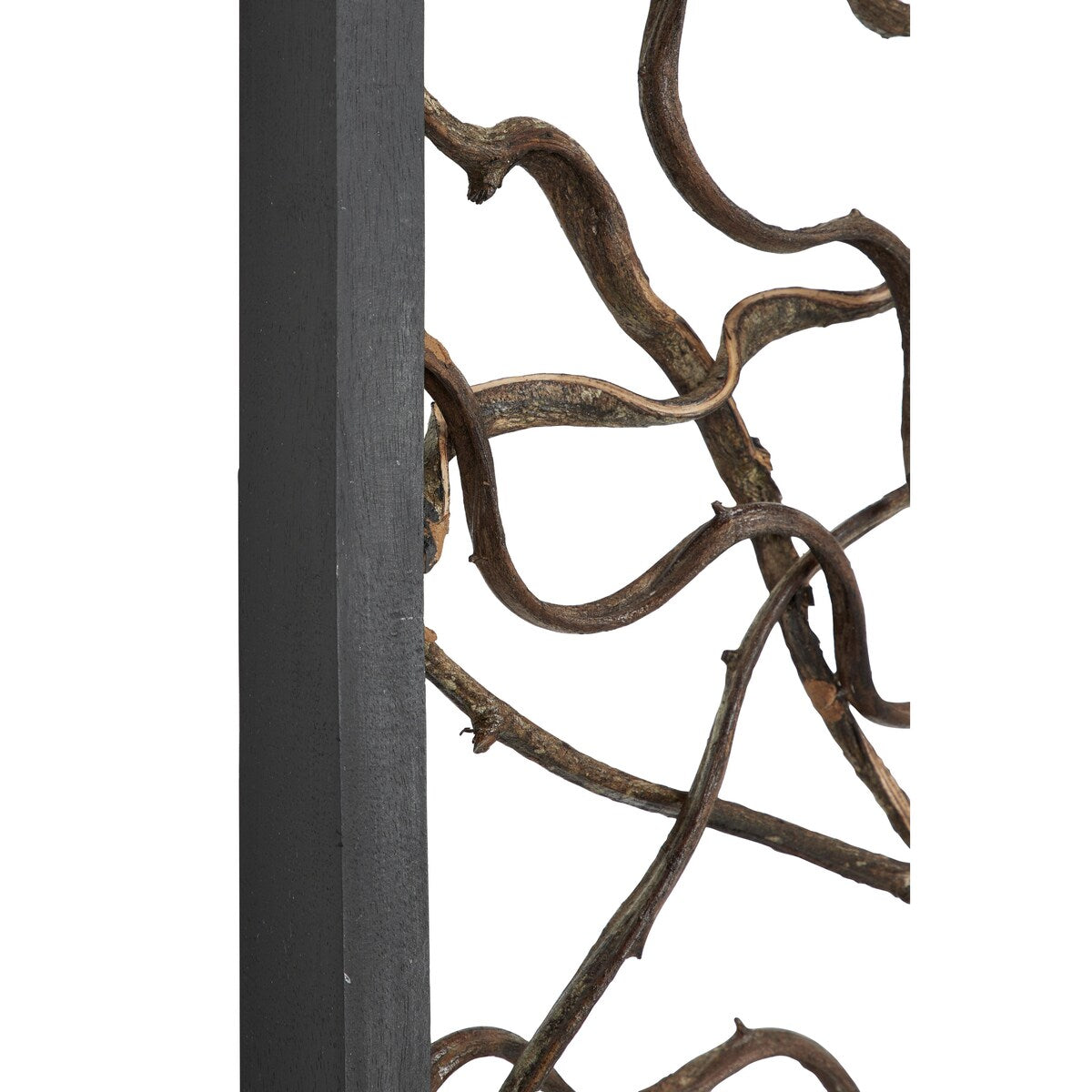 Wood Tree Branch Home Wall Decor with Black Frame - Brown - Roche River Decor