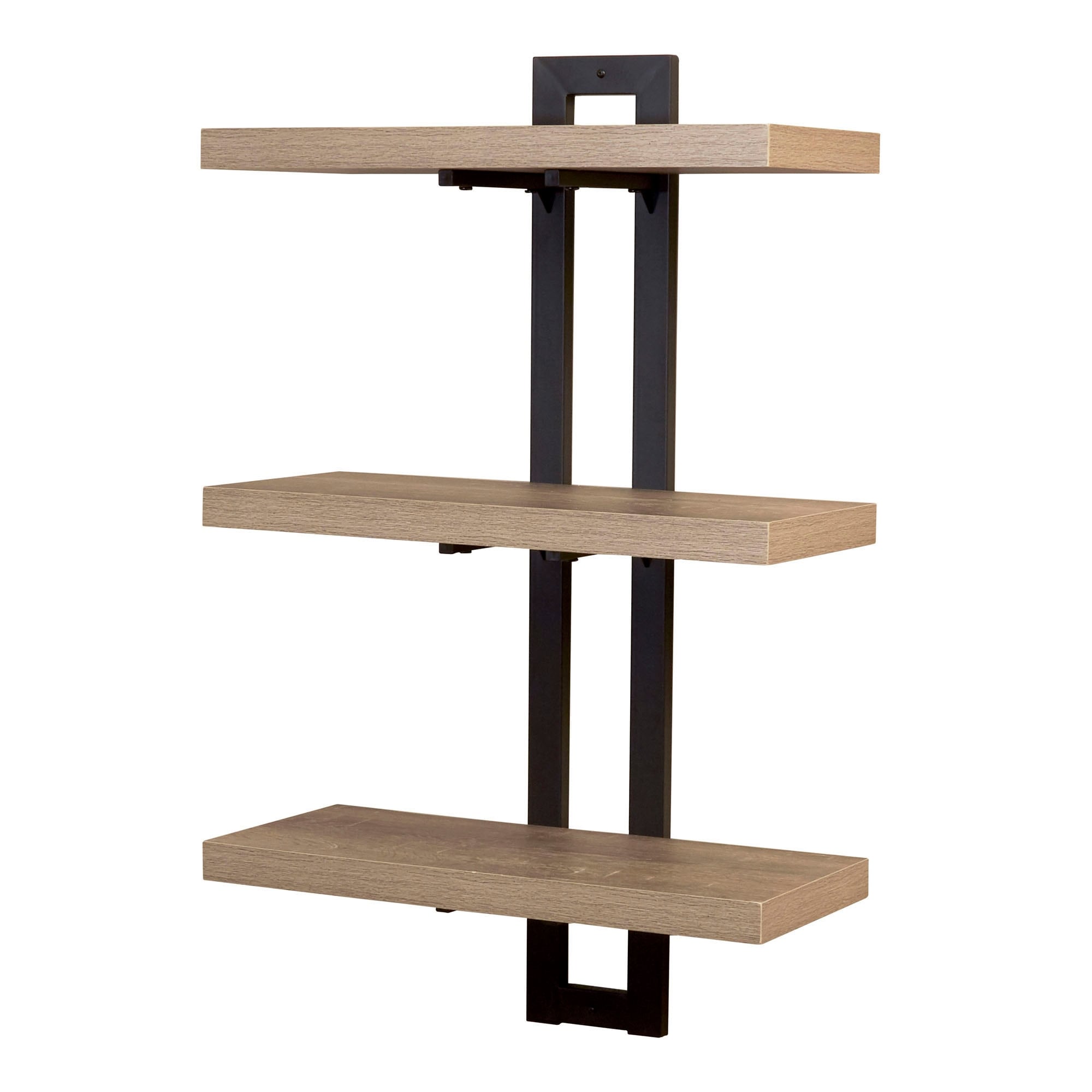 Household Essentials 3 Tier Wall Shelf with Single-Hole Mount