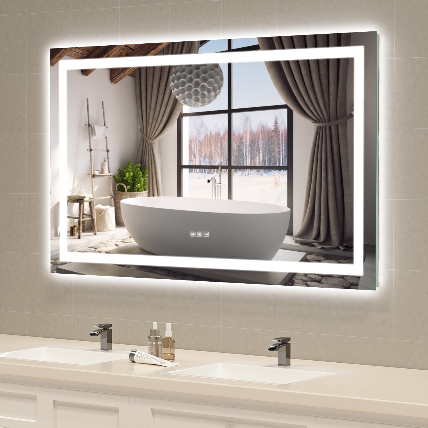 LED Mirror Backlit Front Lighted Bathroom Vanity Mirror