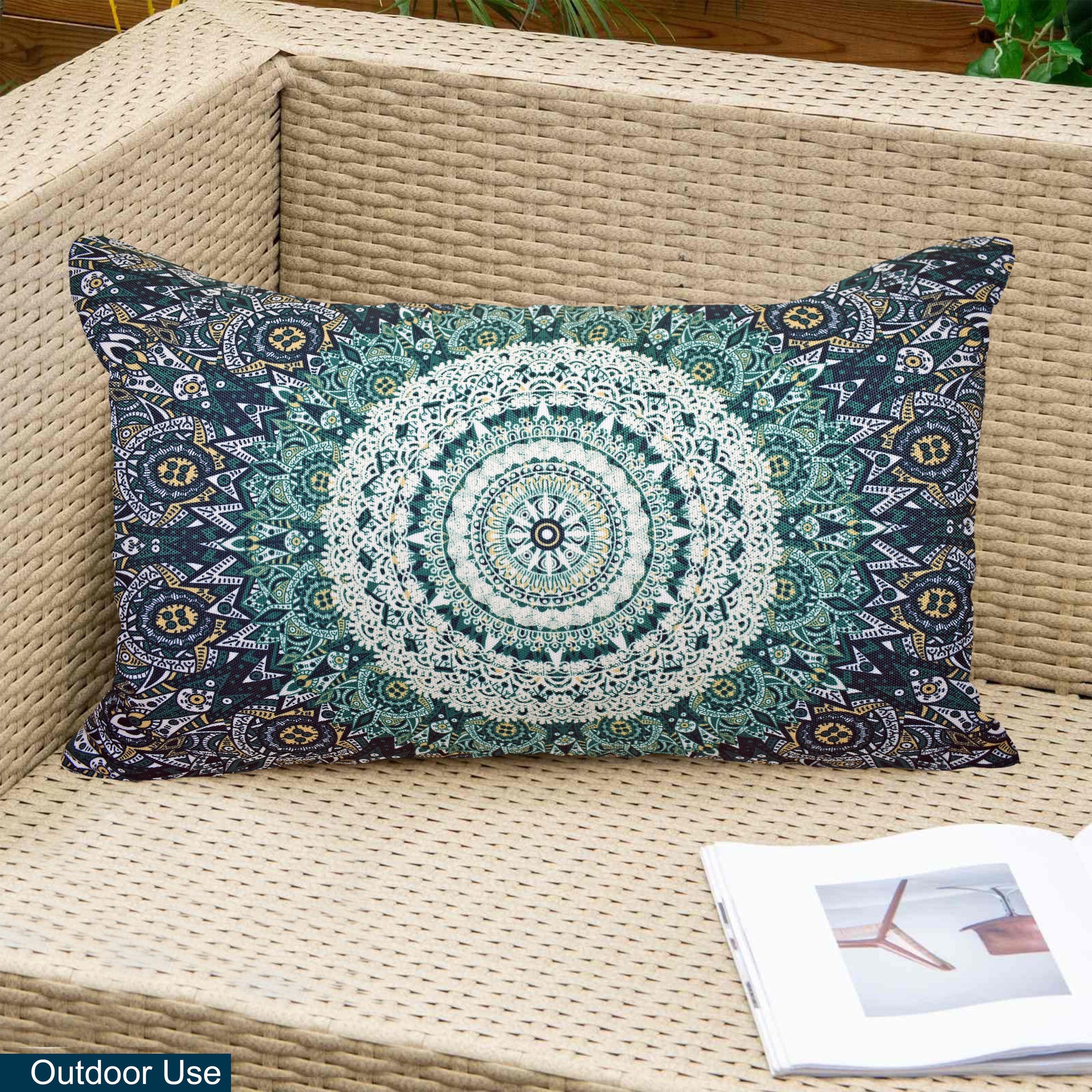 Indoor Outdoor Weatherproof Pillow with Insert - 18x18 | 12x20 | Inches