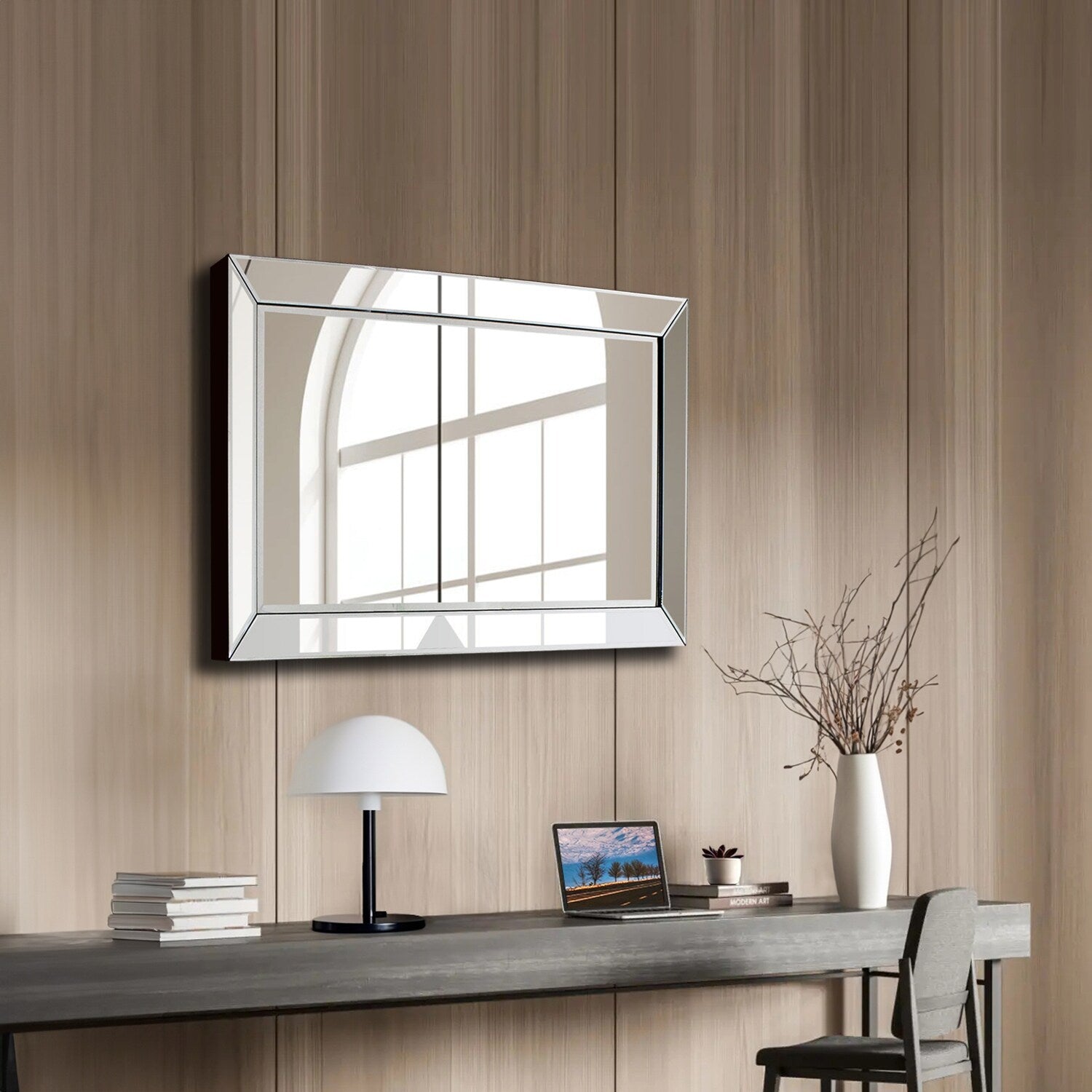 EPSILON Modern Beveled Rectangle Wall Mirror