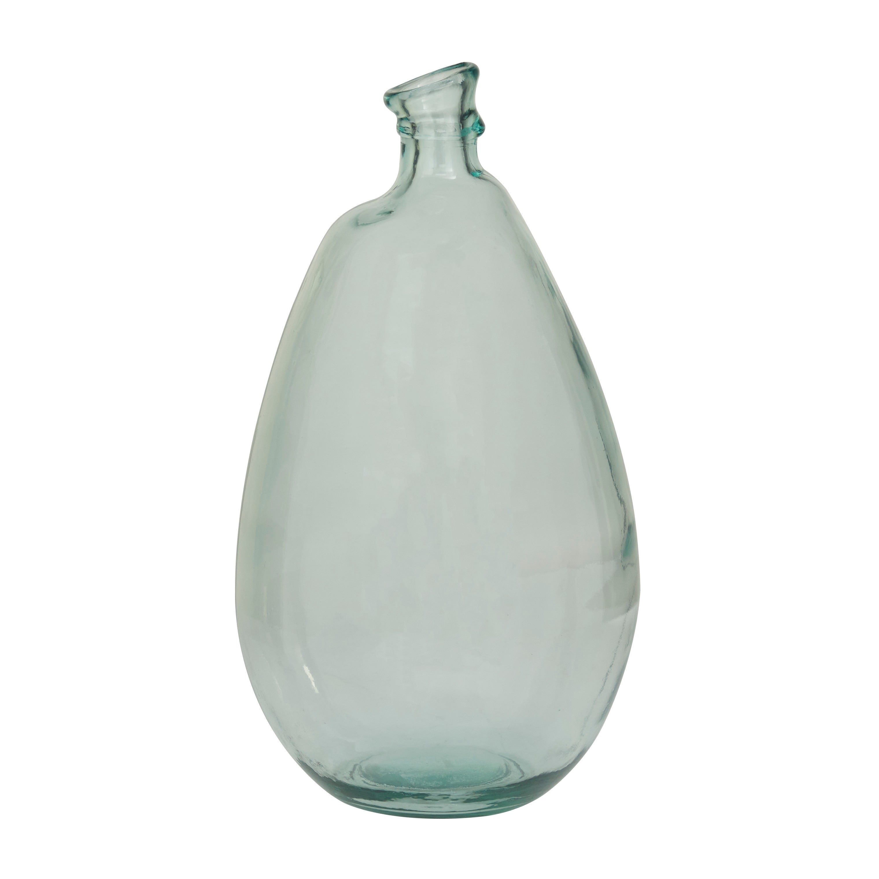 Recycled Glass Bottle Vase Collection Made in Spain - Multiple Sizes - Clear, Blue, Teal, Green