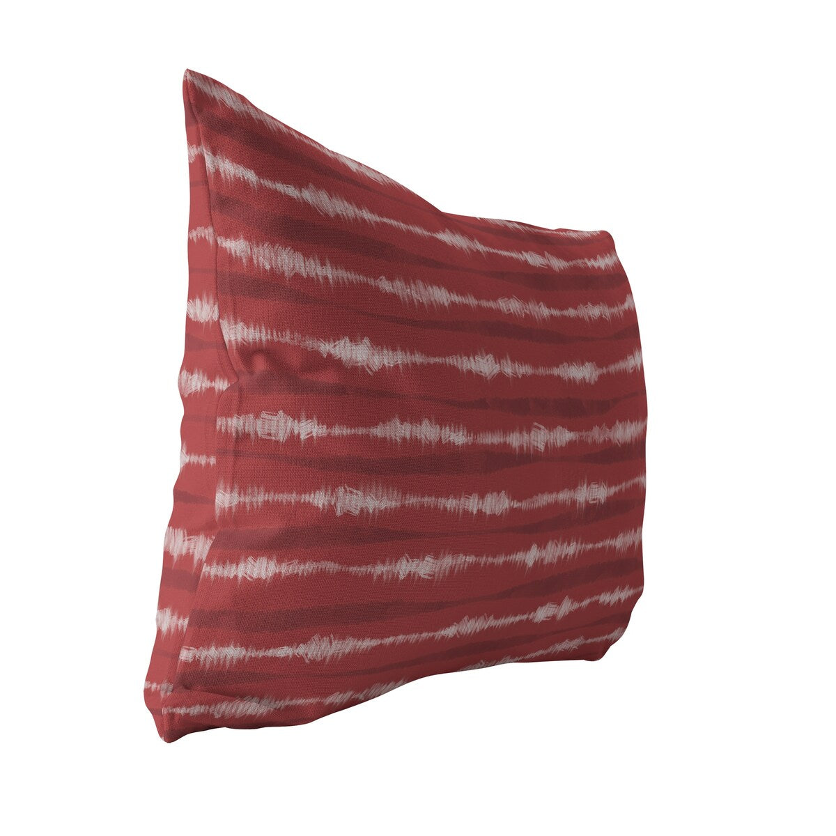 TIE-DYE STRIPE RED Lumbar Pillow By Jenny Lund