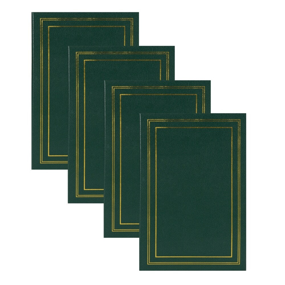 DesignOvation Traditional Photo Albums, Holds 300 4x6 Photos, Set of 4