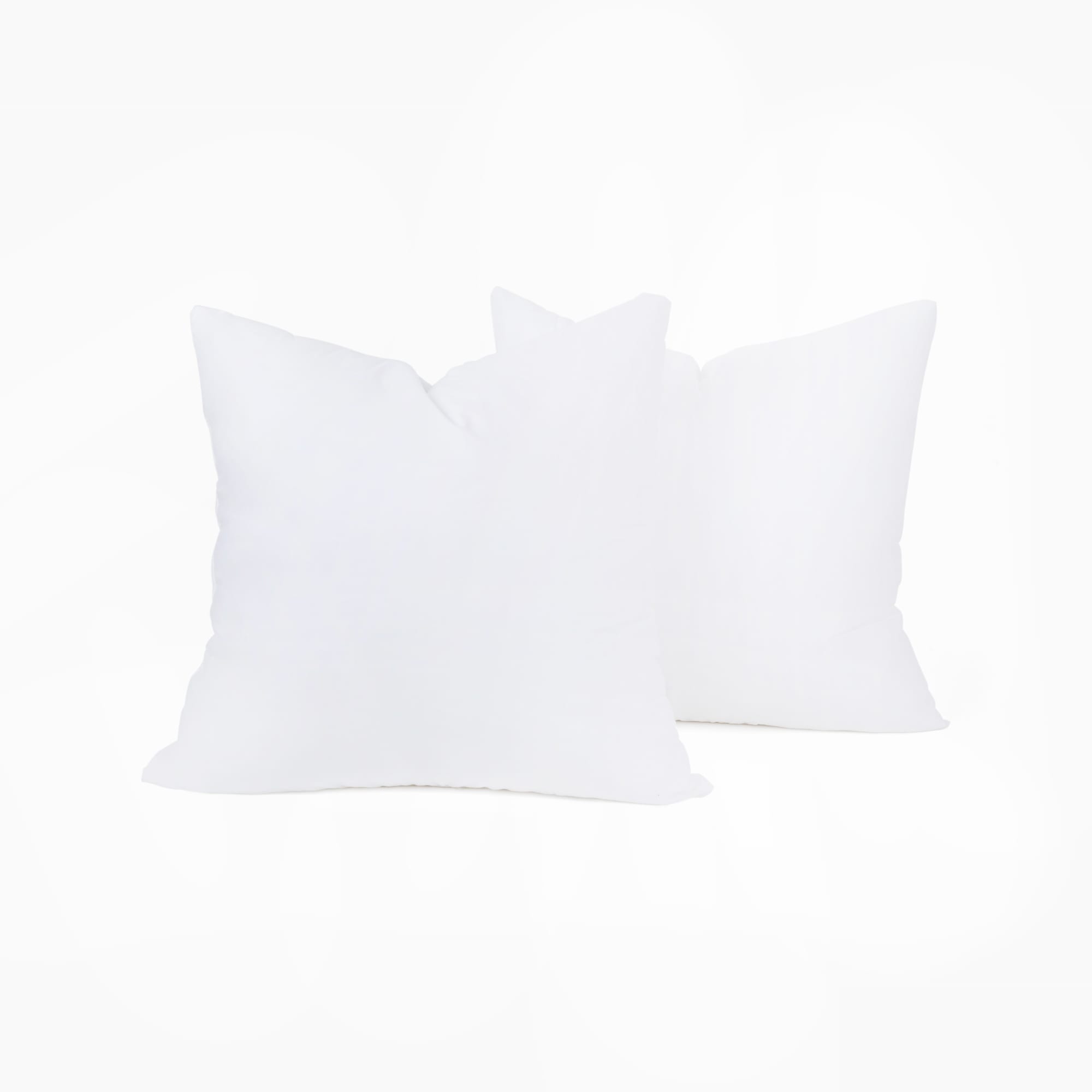 OROMA HOME Square Down-Alternative Super-Plush Decorative Throw Pillow Insert Set of 2