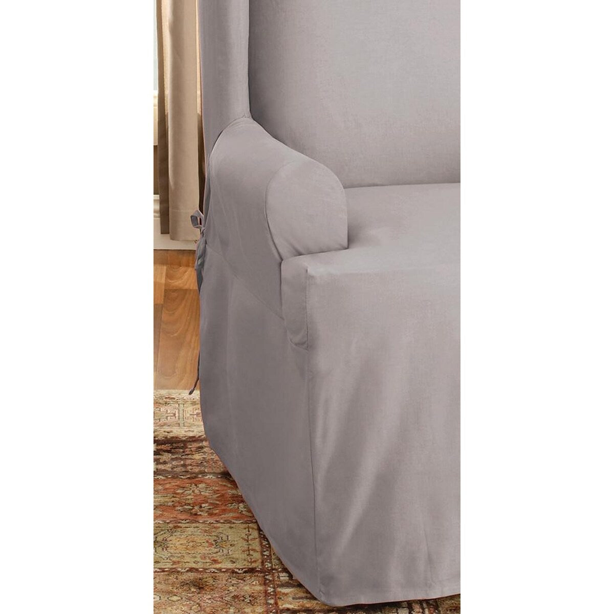 SureFit Duck 1 Piece Wing Chair Slipcover