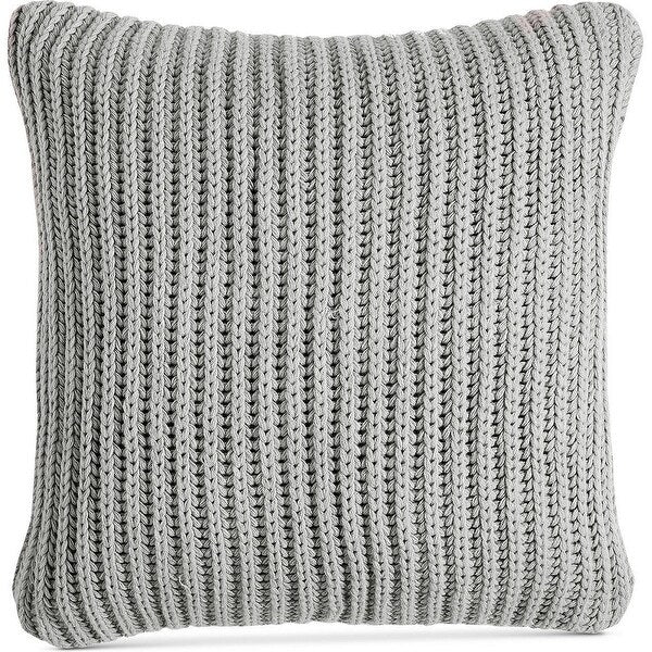 Charter Club Knit Throw Pillow 20 Smoke Grey Damask Designs