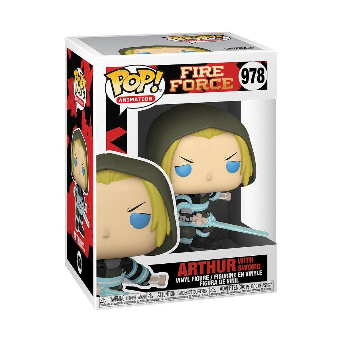 Funko POP! Animation: Fire Force Arthur with Sword 3.75 in Vinyl Figure - One Size