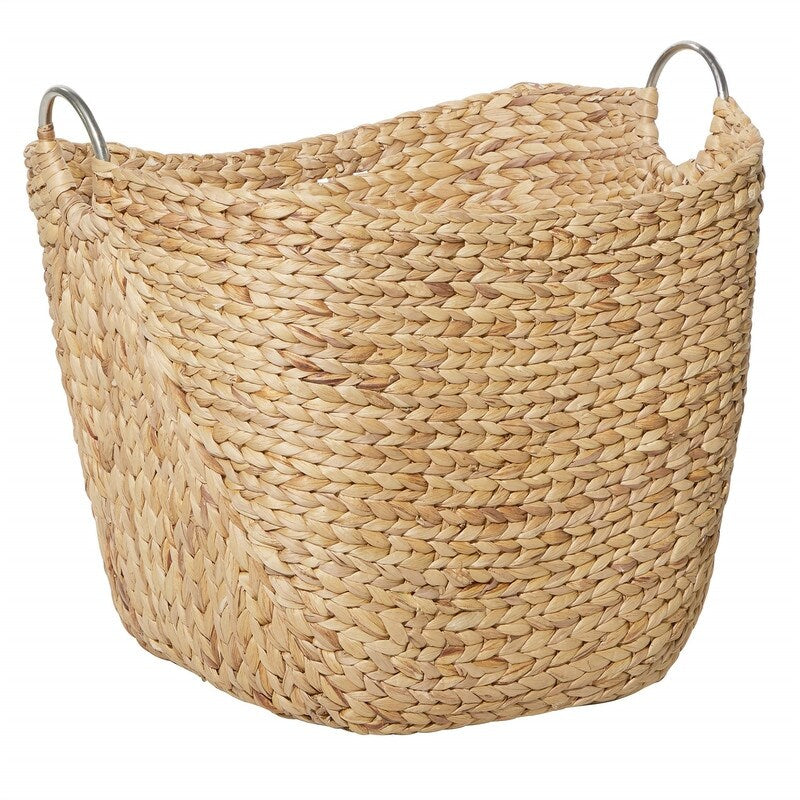 Seagrass Handmade Large Woven Storage Basket - 21D x 17W x 19H