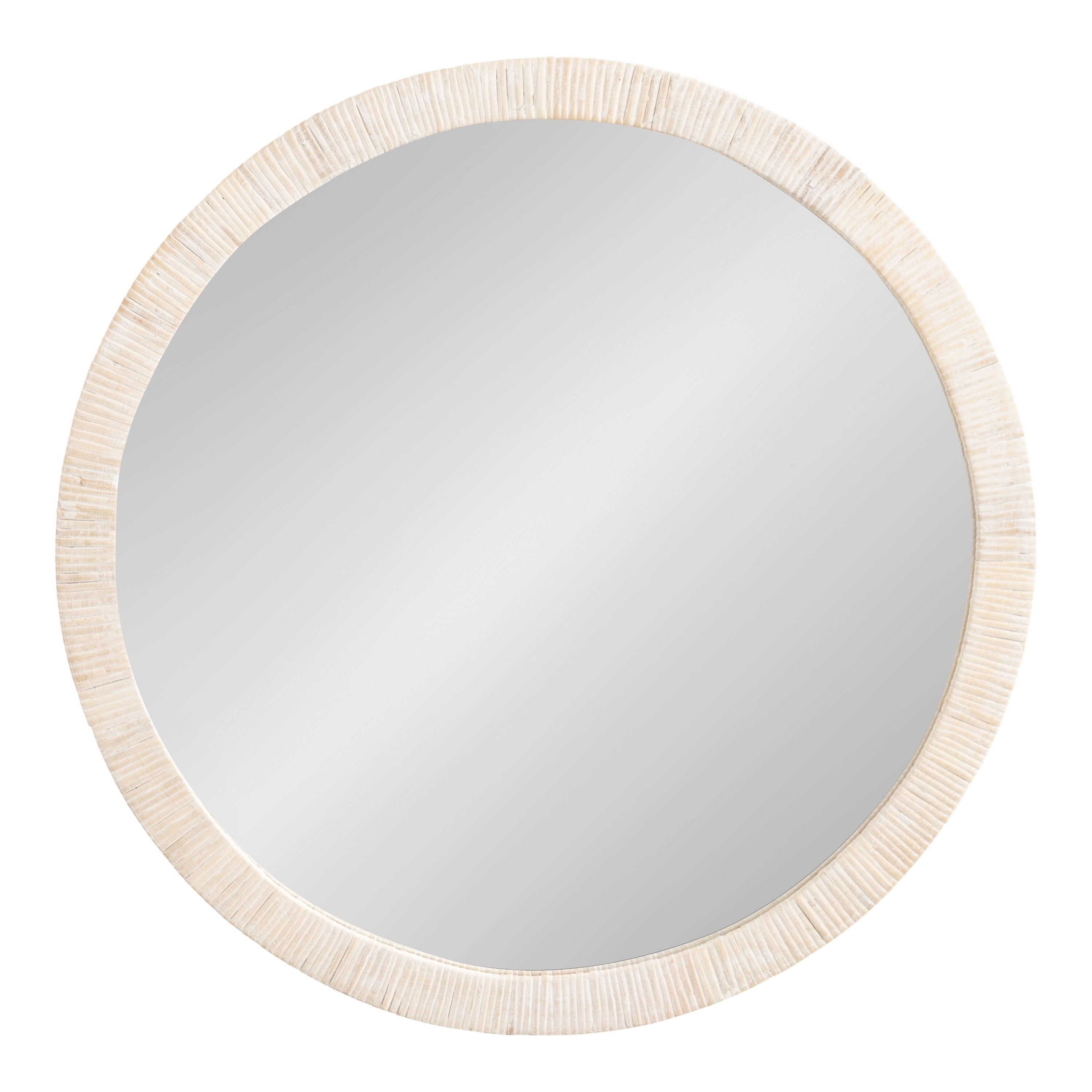 Kate and Laurel Rahfy Framed Wall Mirror - 28 Diameter