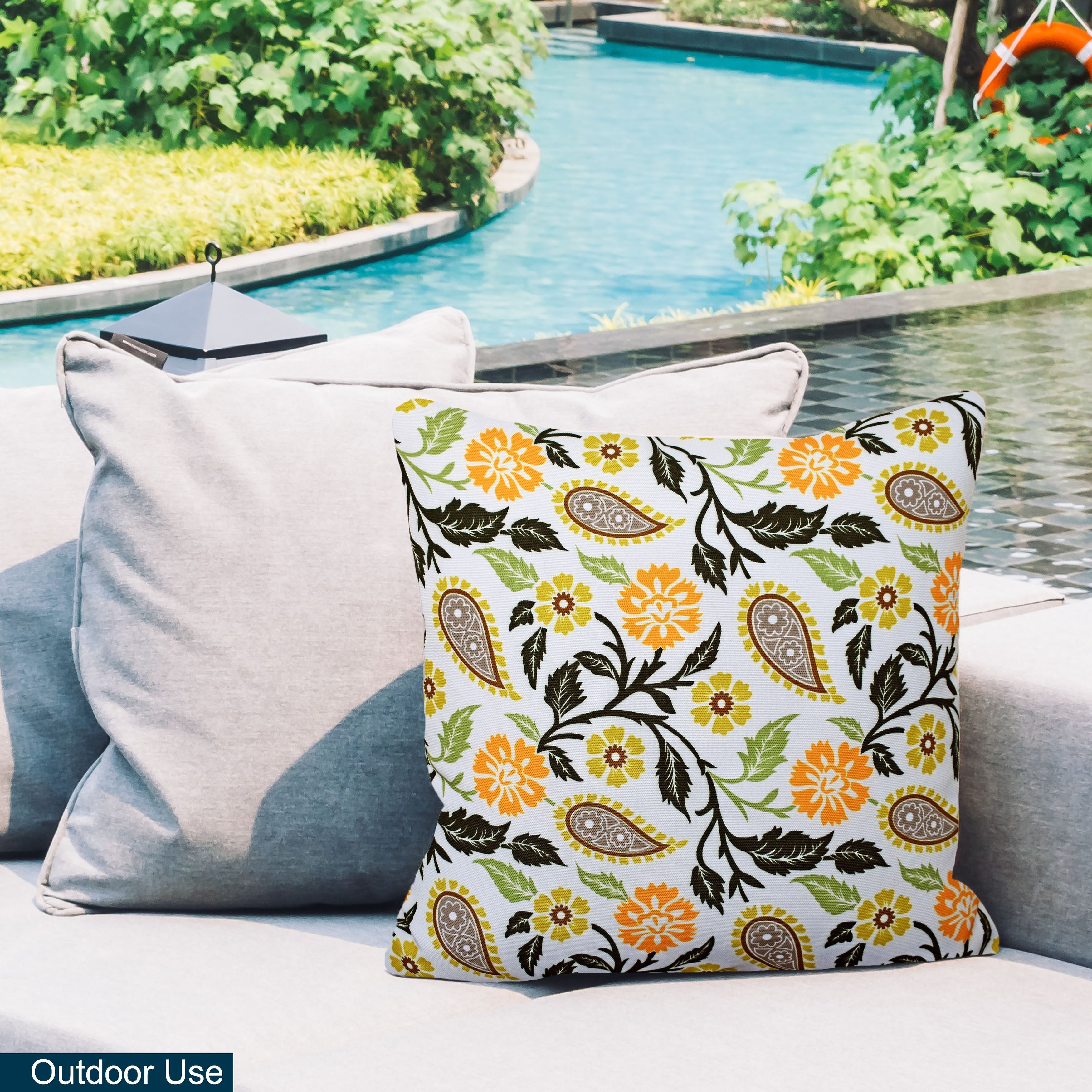 Indoor Outdoor Weatherproof Pillow with Insert - 18x18 | 12x20 | Inches