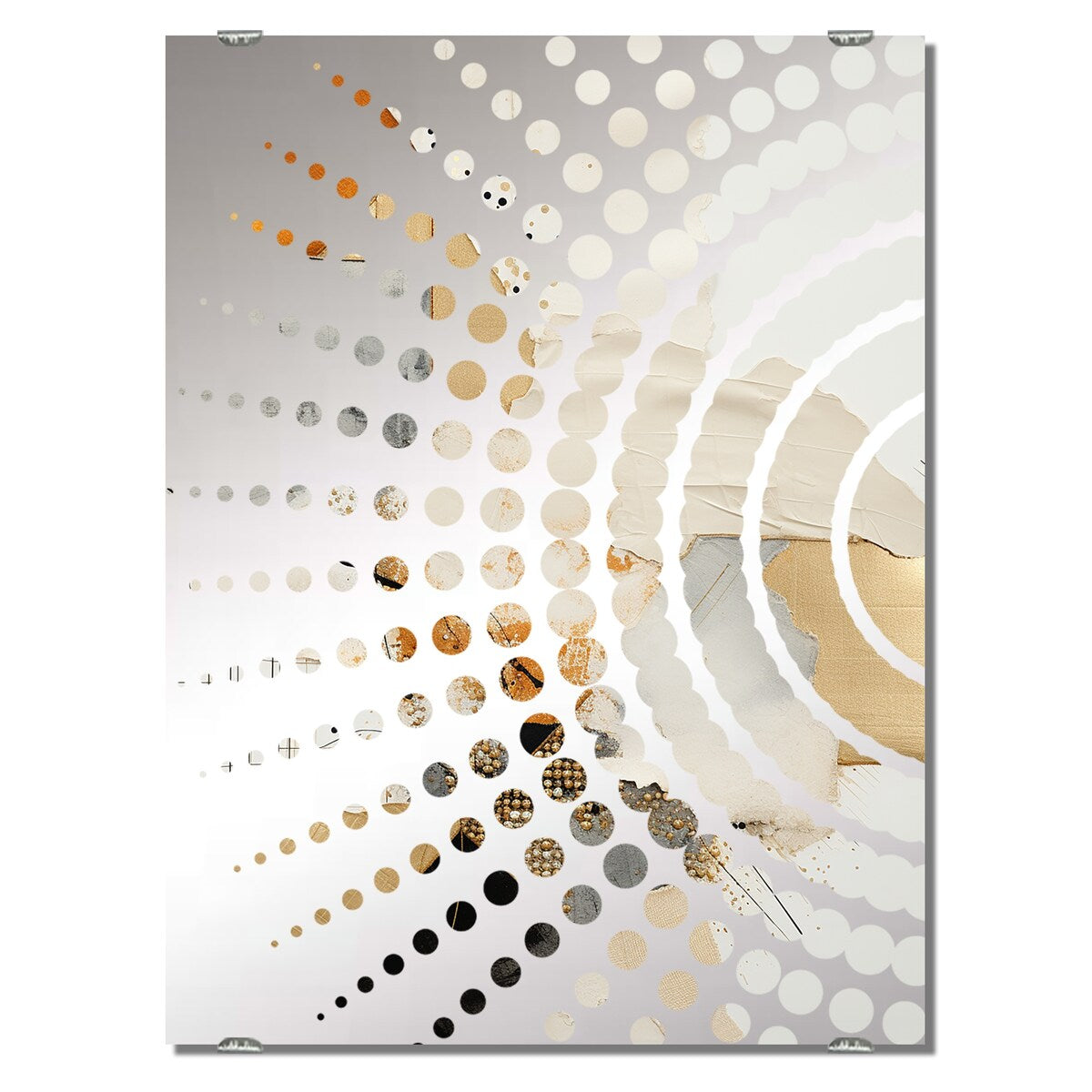 Designart Sunset Reverie Collages Abstract Collages Mirror Grey - Modern Wall Mirror Decor For Hallway