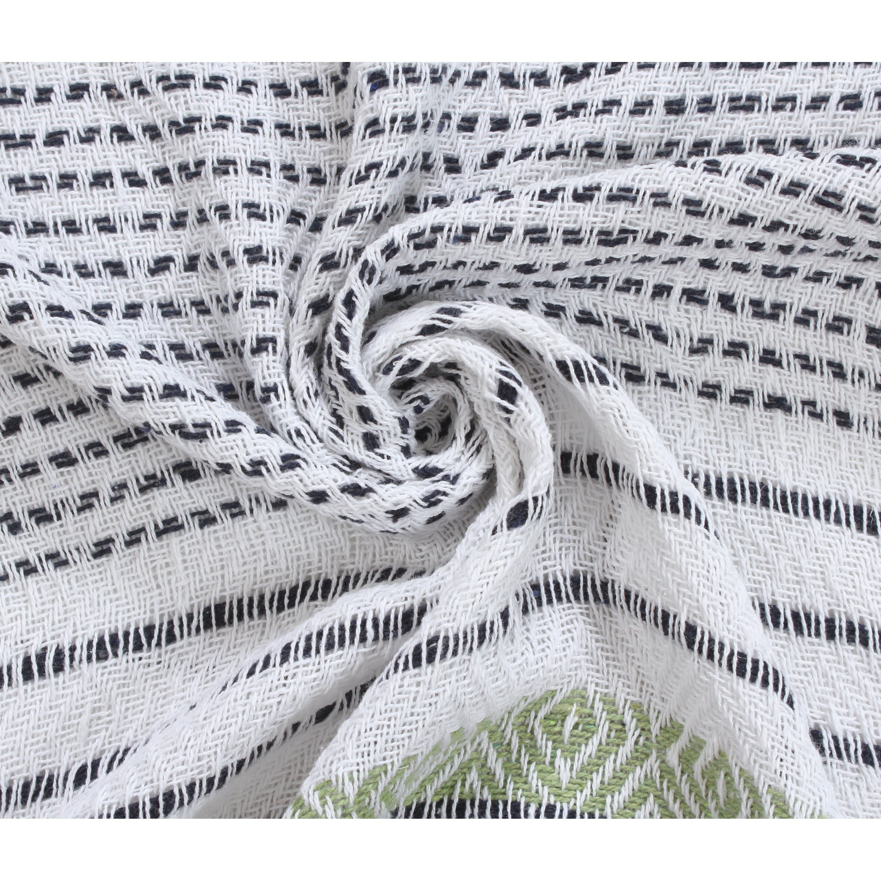 Premium Cotton Cozy Throw Blanket with Tassels - 50x60 Inches, All-Season Comfort