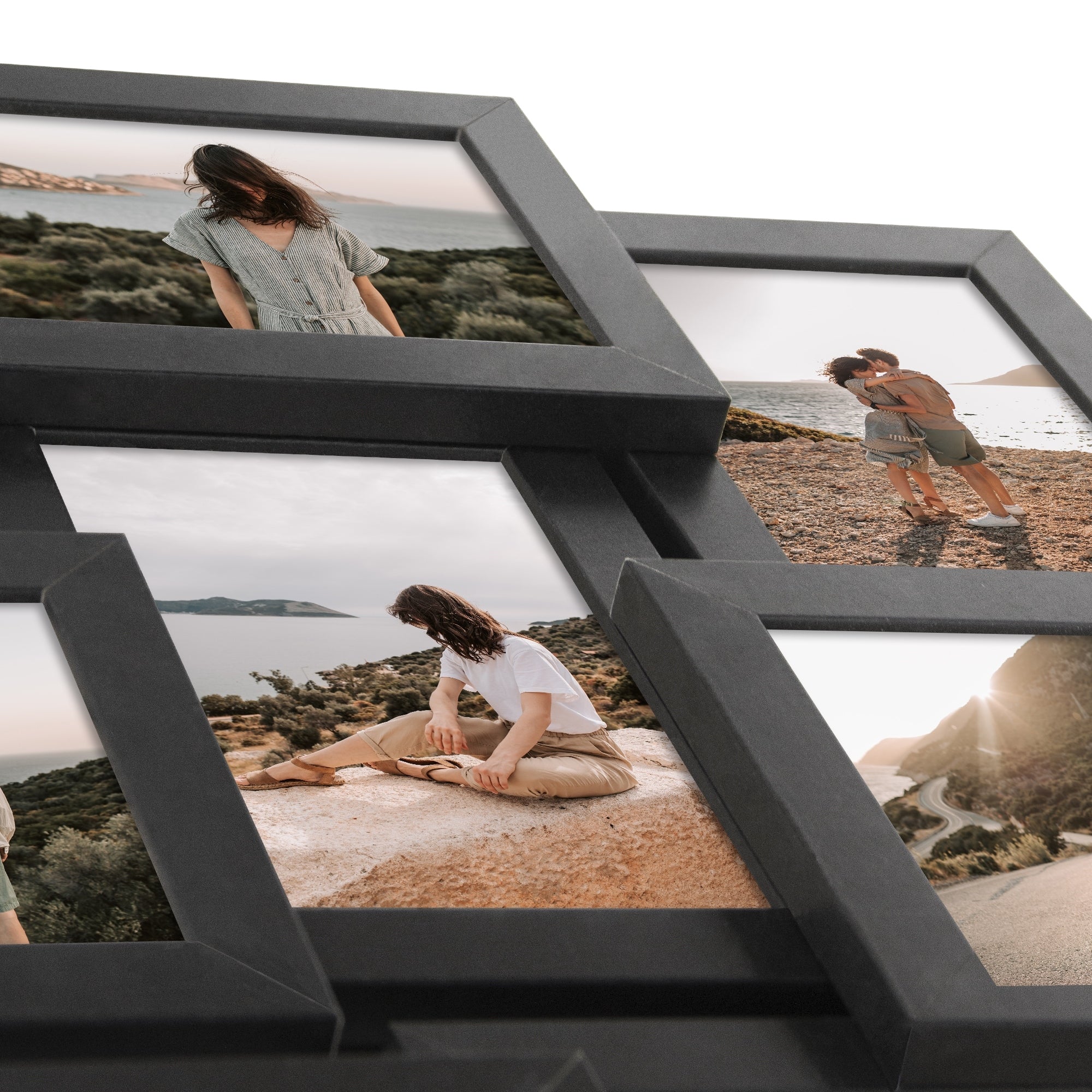 12 Opening Photo Frame Gallery Collage Wall Hanging Picture Frame 6x4