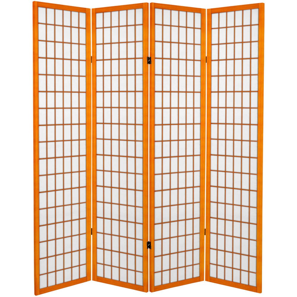 6-foot Tall Canvas Window Pane Room Divider