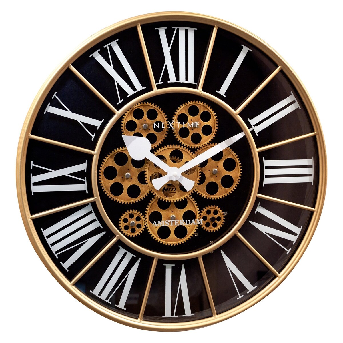 William Moving Gear 20 Inch Wall Clock