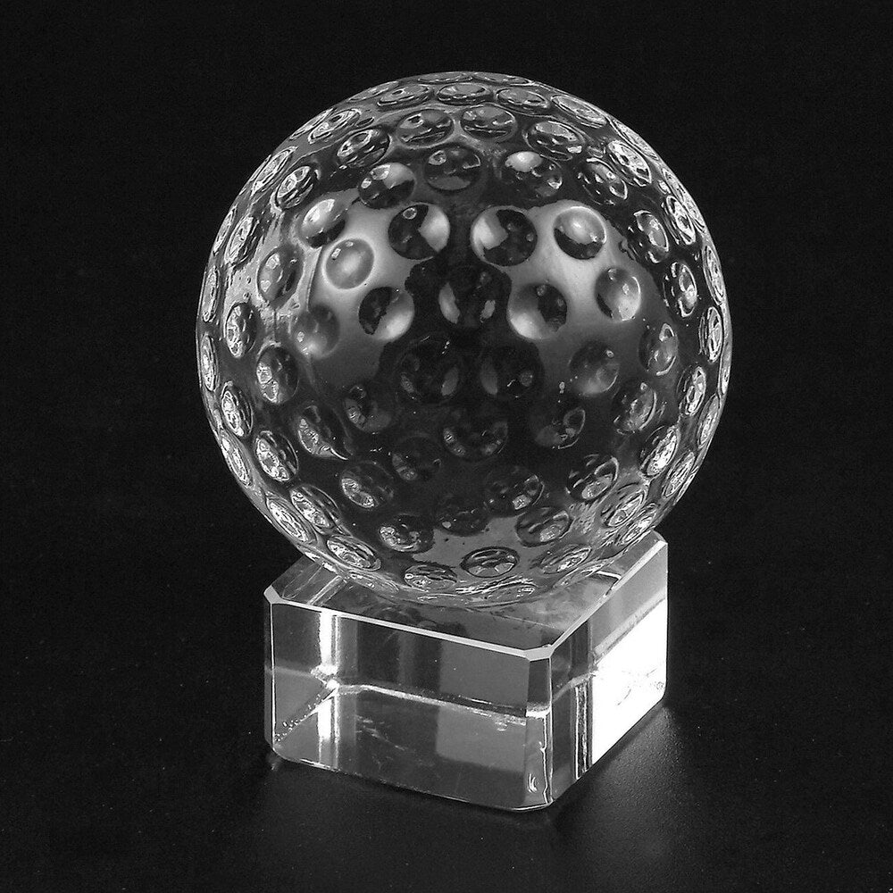 Golf Trophy Sports Award Small Optical Crystal Golf Ball with Base Gift Box