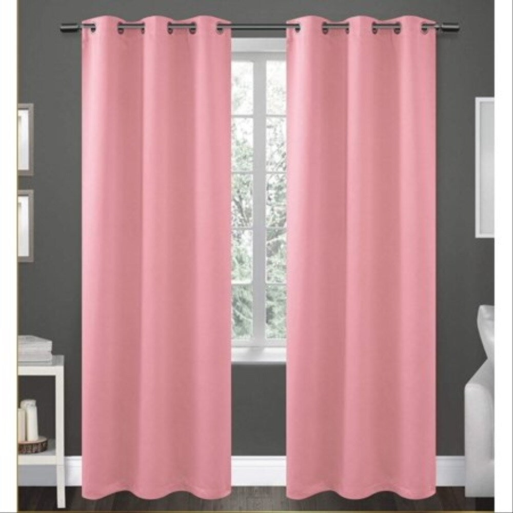 J&V Textiles 4 Panels Room Darkening Thermal Insulated Blackout Grommet Window Curtain Panels for Living Room - 38X84