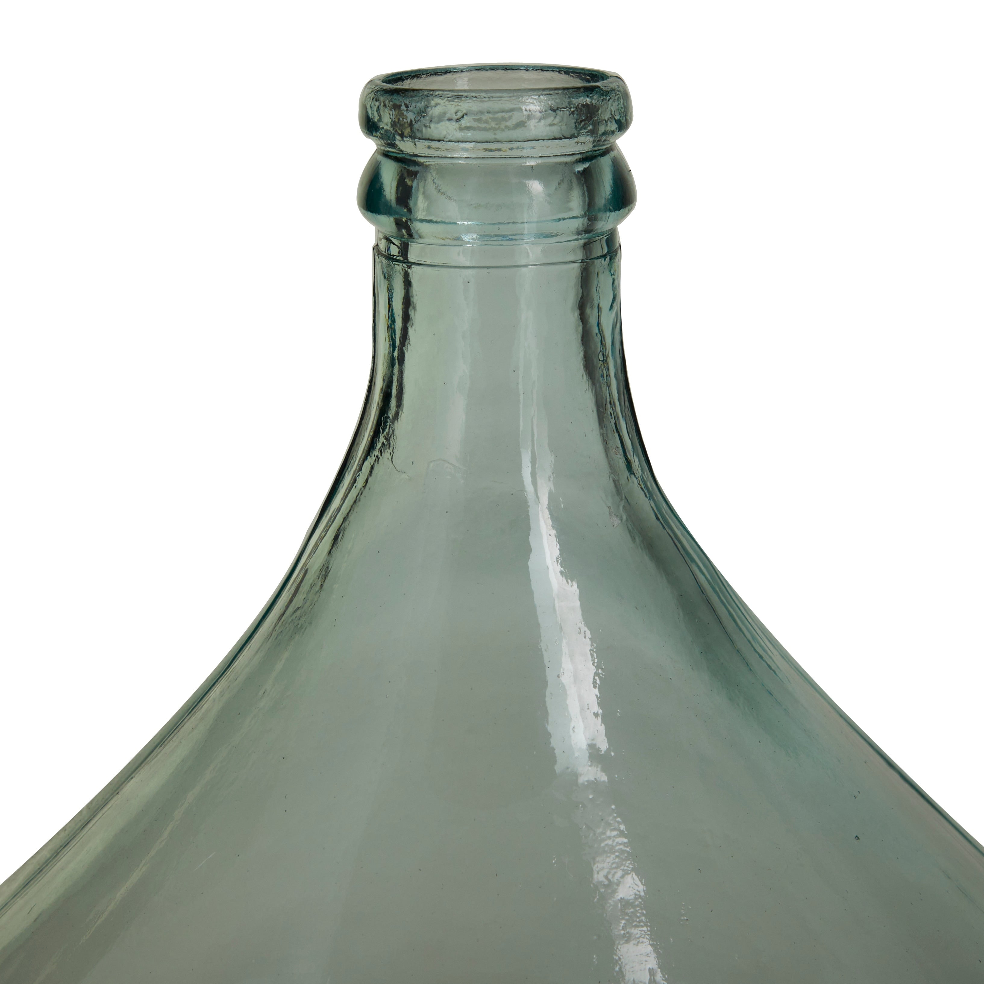 Recycled Glass Bottle Vase Collection Made in Spain - Multiple Sizes - Clear, Blue, Teal, Green