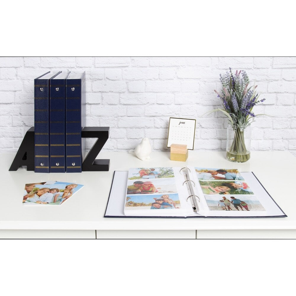 DesignOvation Traditional Photo Albums, Holds 300 4x6 Photos, Set of 4