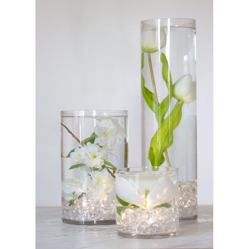 Afloral Clear Cylinder Glass Vase 5 x 5