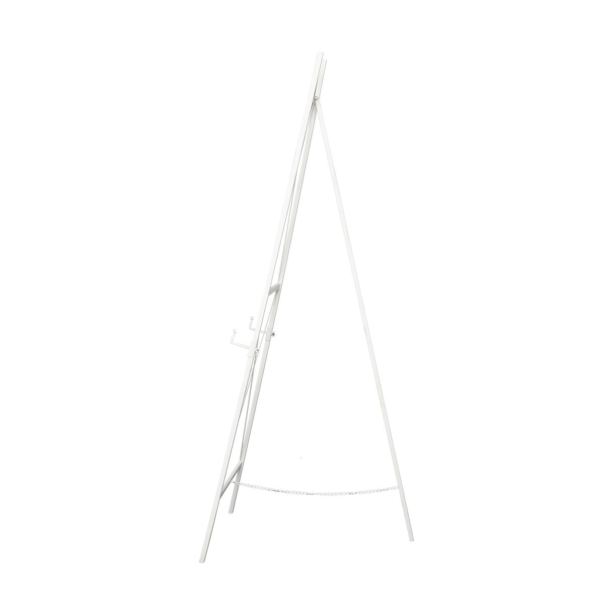 Metal Tall Adjustable 3 or 2 Tier Display Easel with Chain Support - White - Roche River Decor