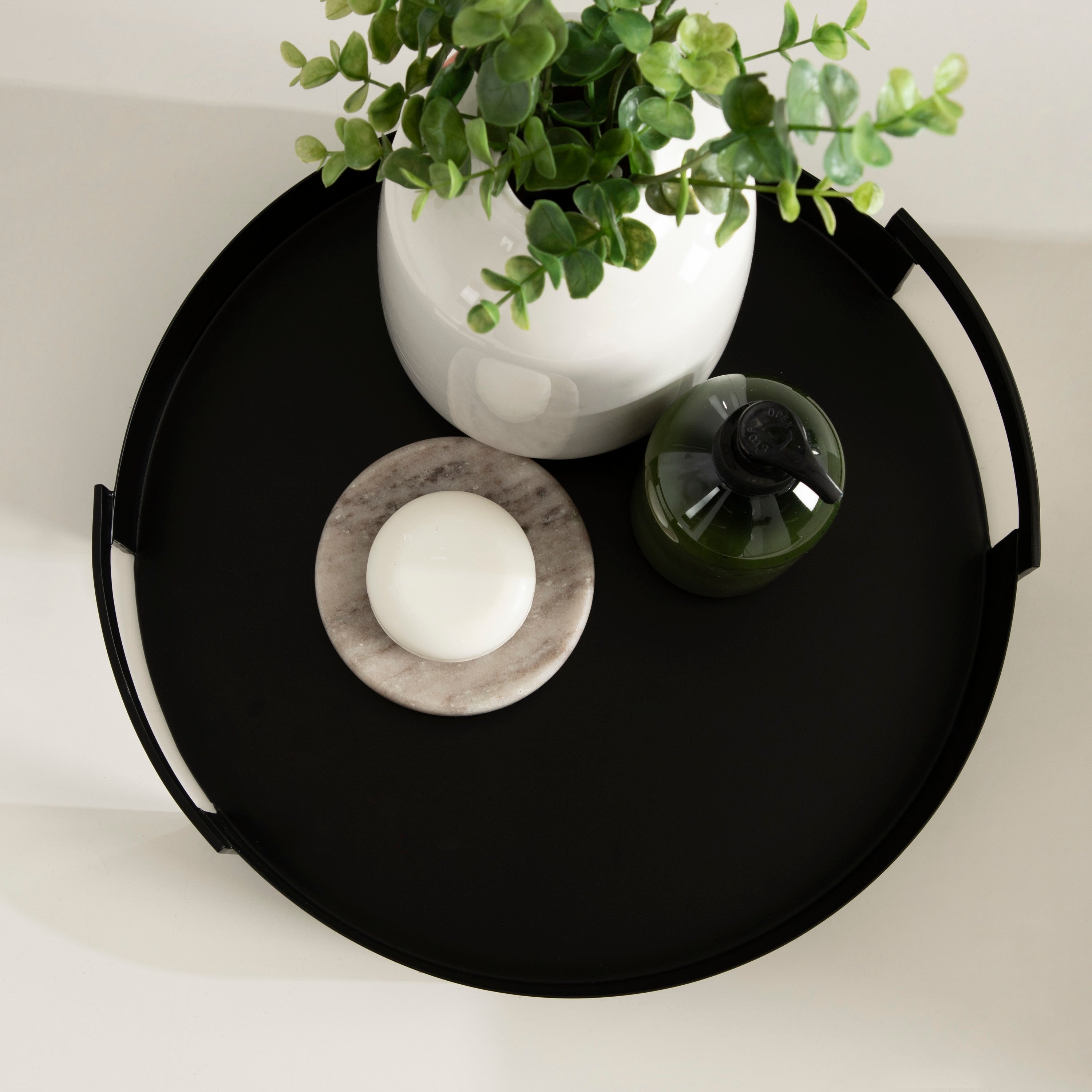 Kate and Laurel Myo Round Decorative Tray