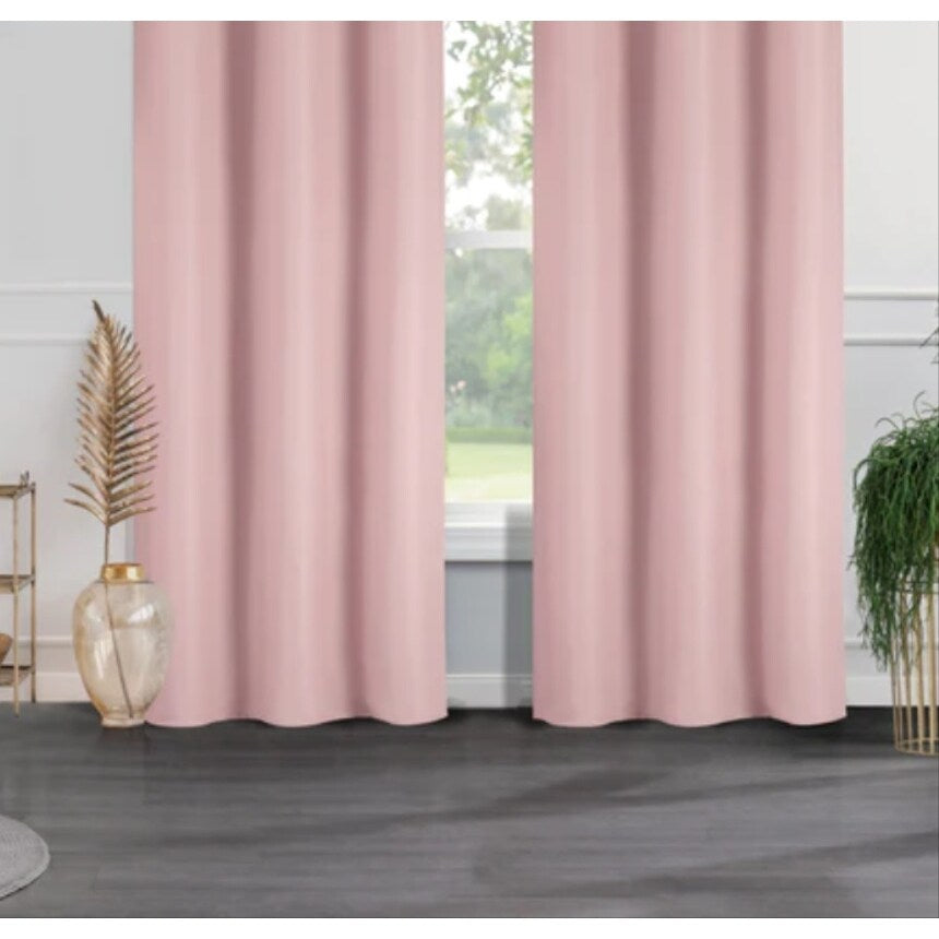 J&V Textiles 4 Panels Room Darkening Thermal Insulated Blackout Grommet Window Curtain Panels for Living Room - 38X84