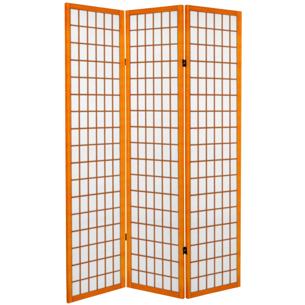 6-foot Tall Canvas Window Pane Room Divider