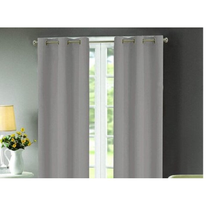 J&V Textiles 4 Panels Room Darkening Thermal Insulated Blackout Grommet Window Curtain Panels for Living Room - 38X84