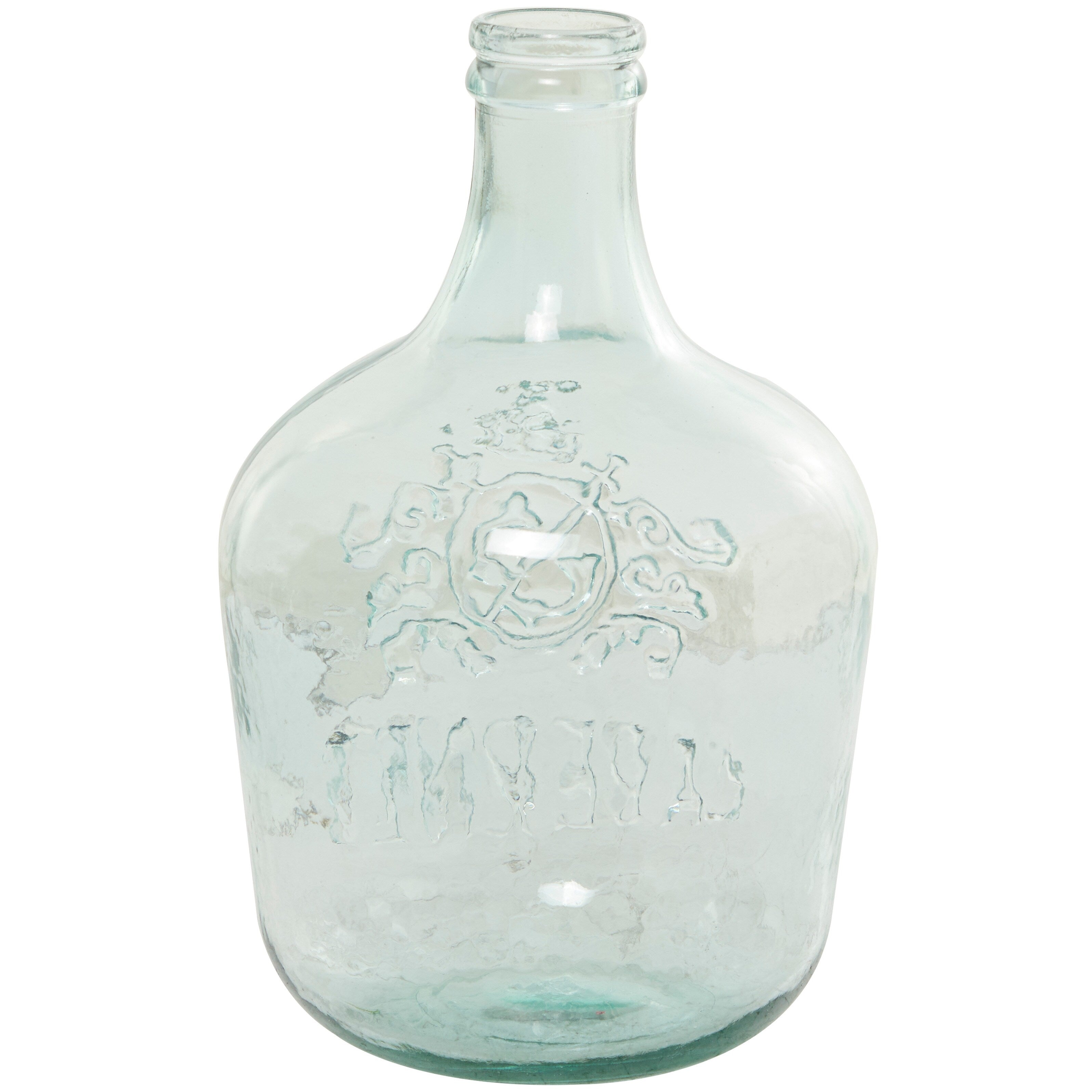 Recycled Glass Bottle Vase Collection Made in Spain - Multiple Sizes - Clear, Blue, Teal, Green