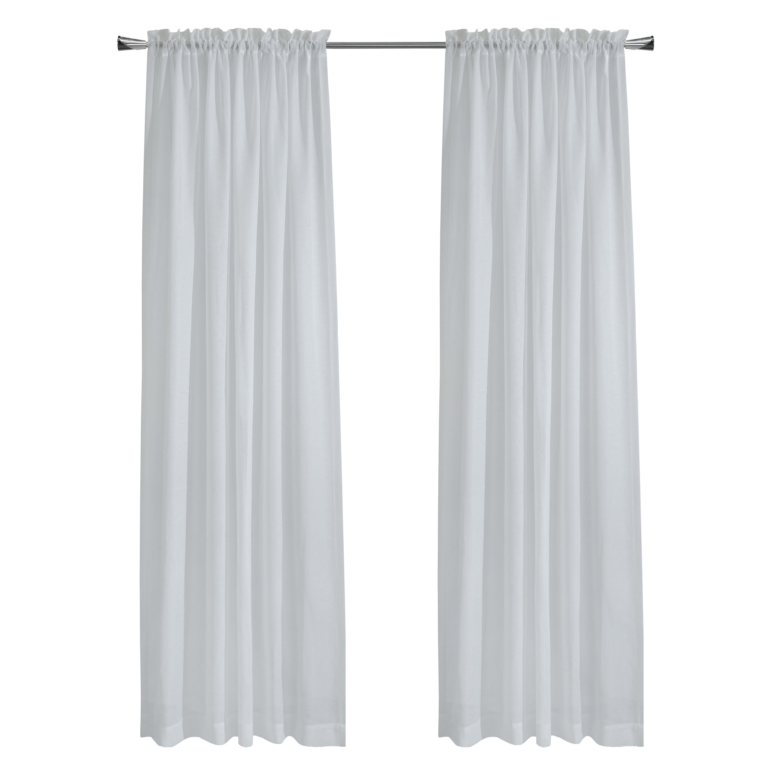 Cote d'Azure Rod Pocket Linen-Like Curtain Panel by Habitat