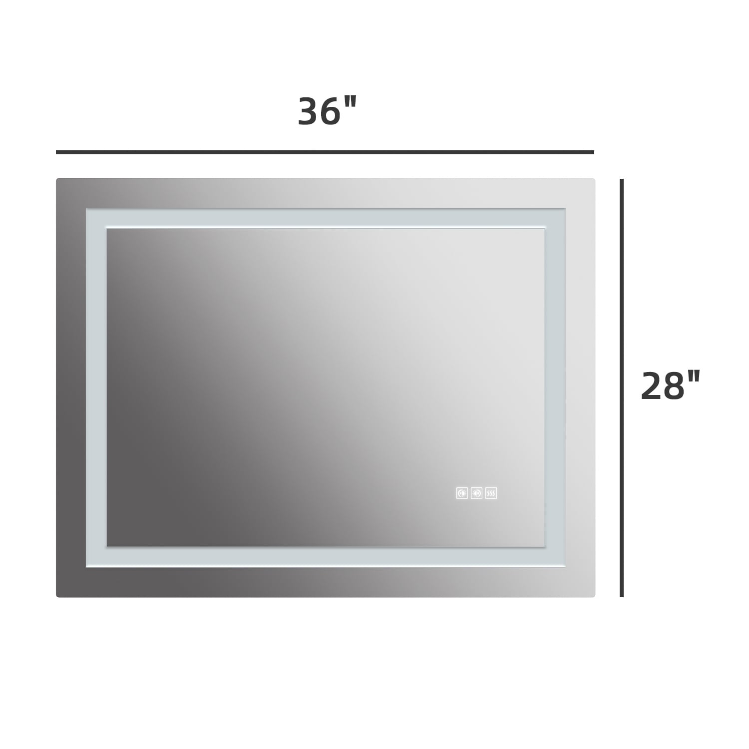 LED Mirror Backlit Front Lighted Bathroom Vanity Mirror