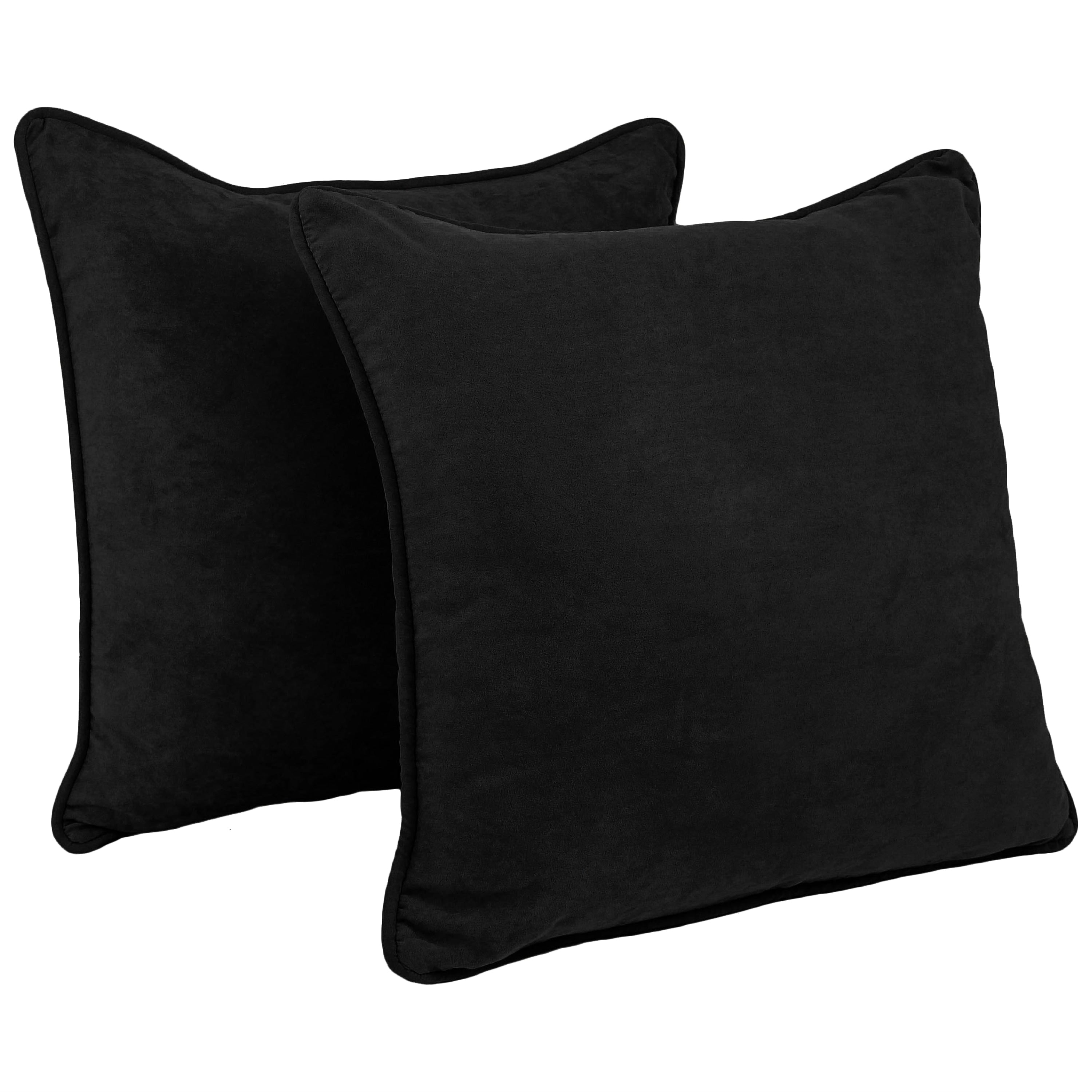 Blazing Needles 25-in. Square Microsuede Throw Pillows (Set of 2)