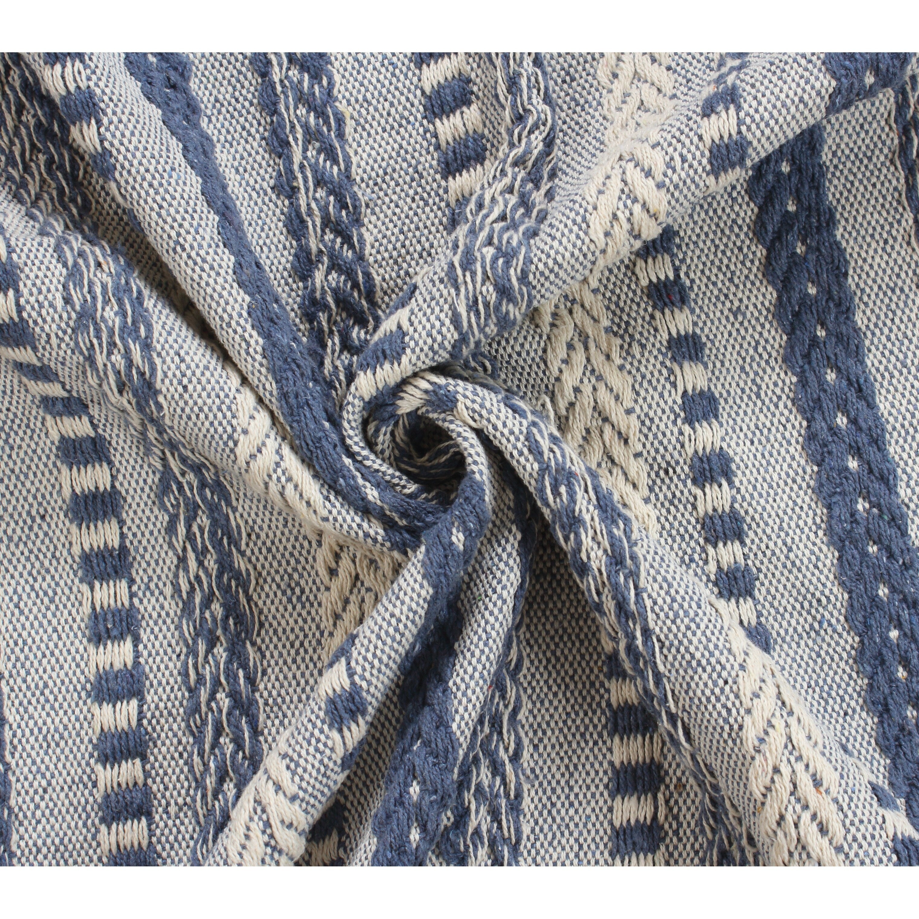 Premium Cotton Cozy Throw Blanket with Tassels - 50x60 Inches, All-Season Comfort