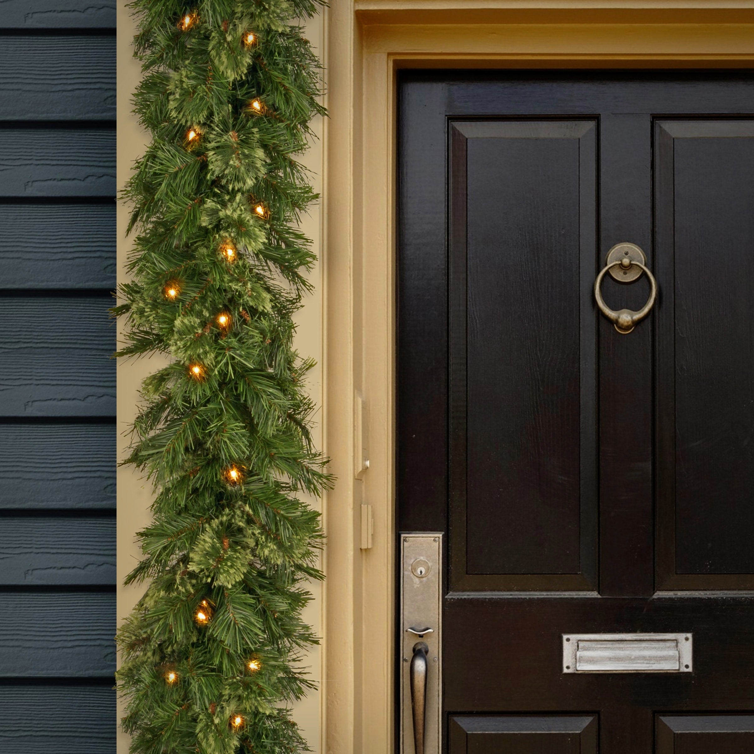 National Tree Company 9 ft. Wispy Willow Garland with Clear Lights