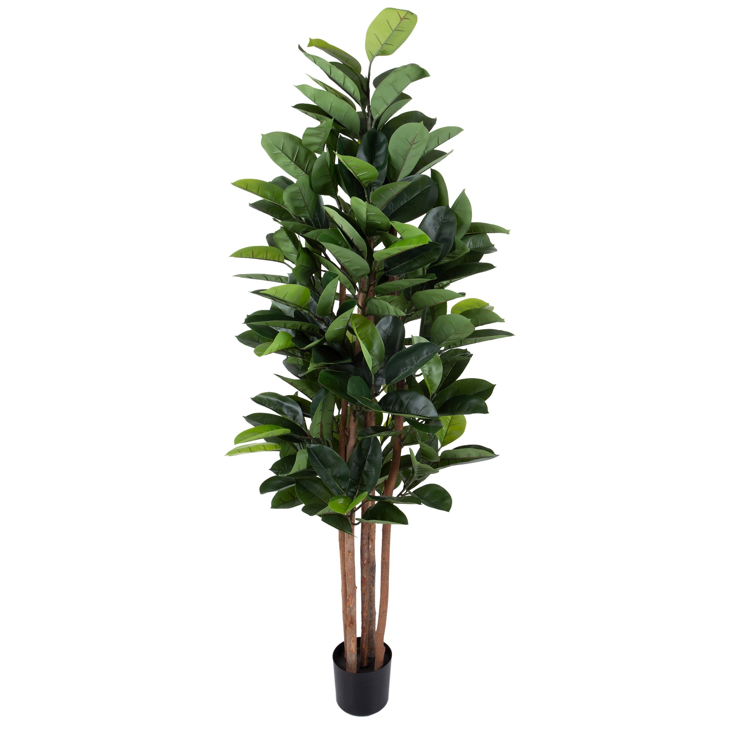 Artificial Rubber Plant - 70-Inch Faux Tree by Pure Garden